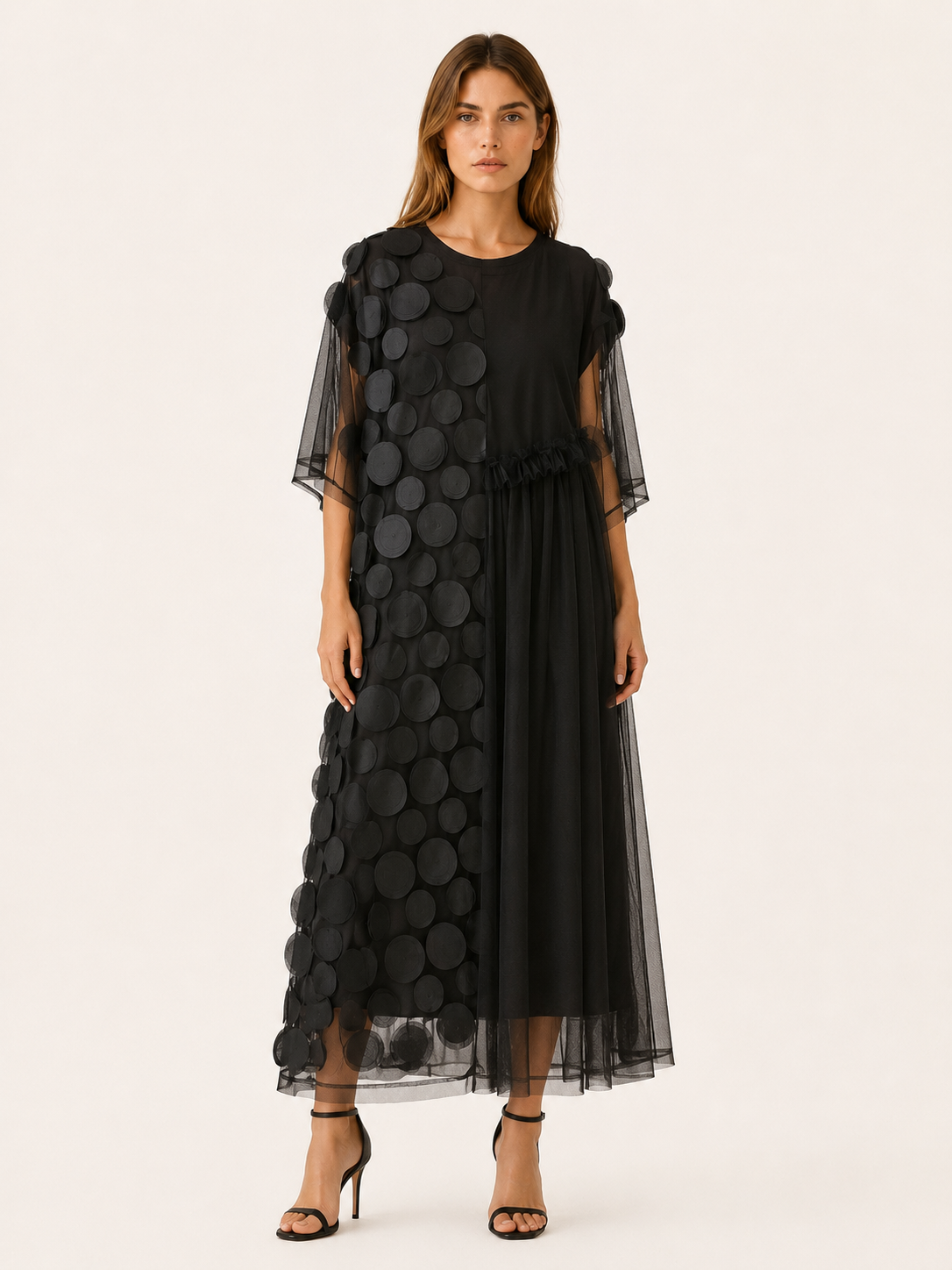 overlay party dress Mini Cocktail Dress with Tulle Overlay EU38 / Blue