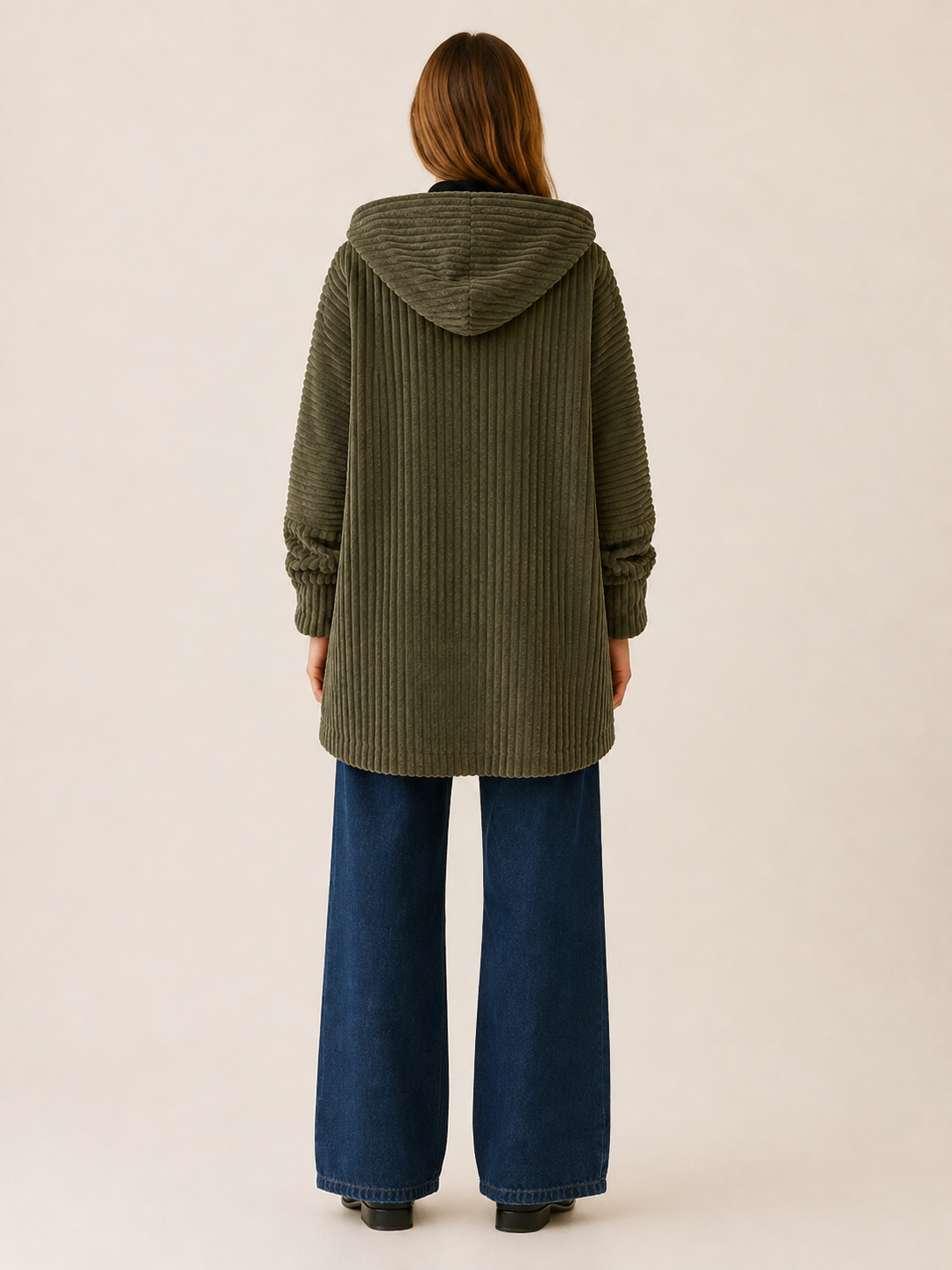 Etheldra | Women's Hooded Textured Winter Coat