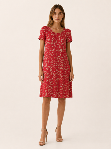 Marit | Boho Mini Dress with Relaxed Print