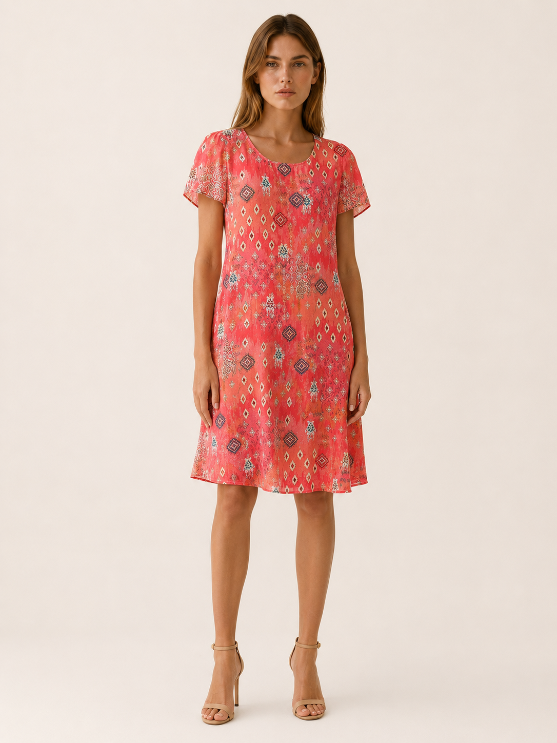 Marit | Boho Mini Dress with Relaxed Print