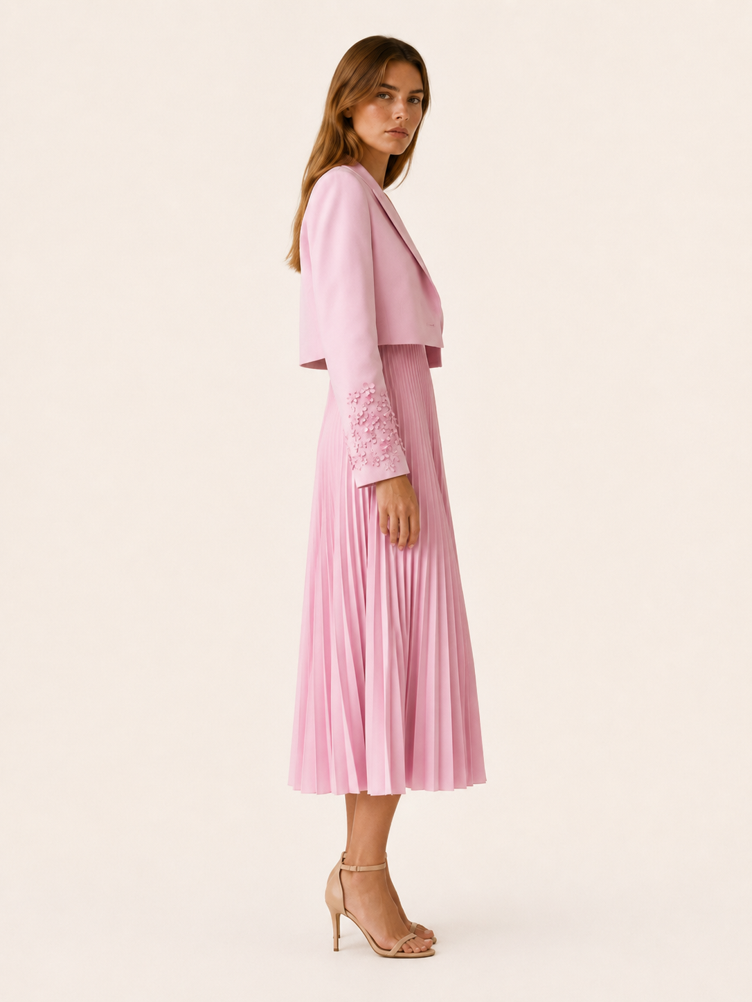 Blazer Dress Set with Pleated Skirt – JV London
