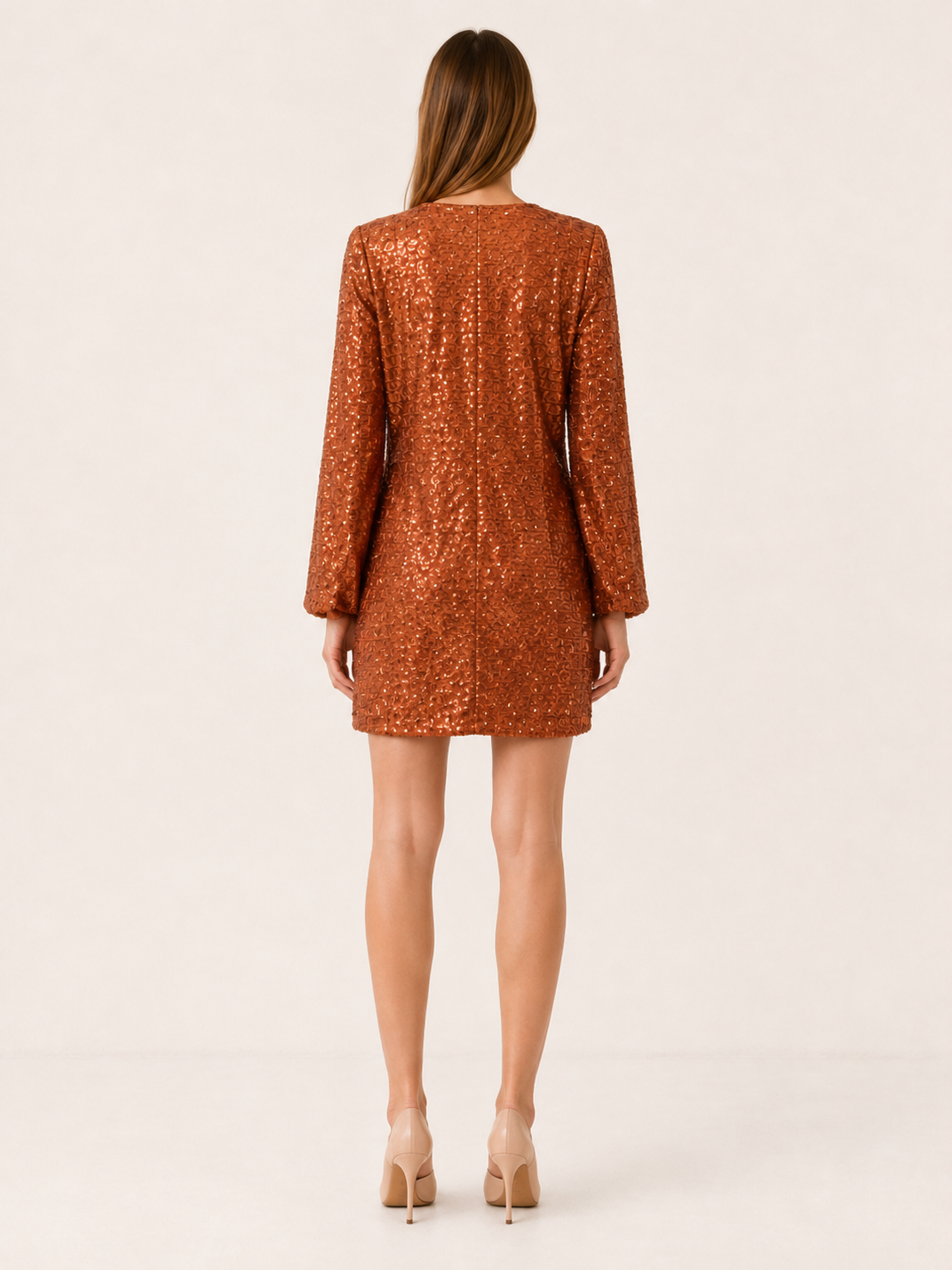 Anya | Sequin Mini Dress with Ring Detail