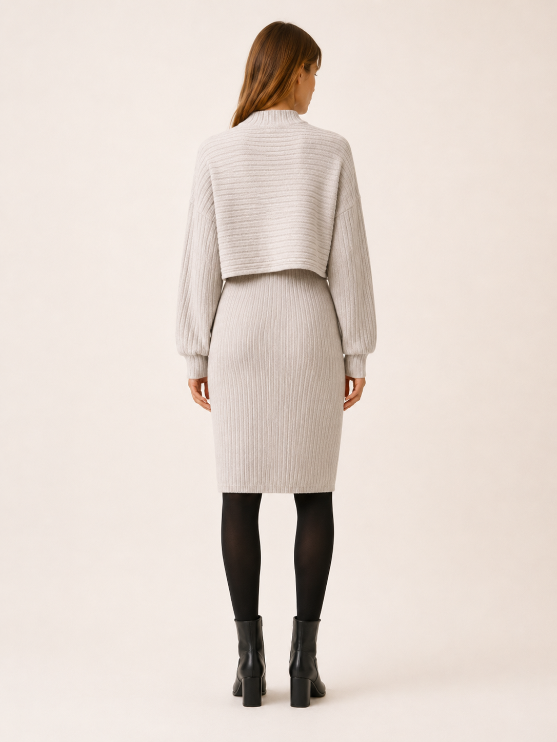 Asteria | Bodycon Midi Dress with Cropped Jumper