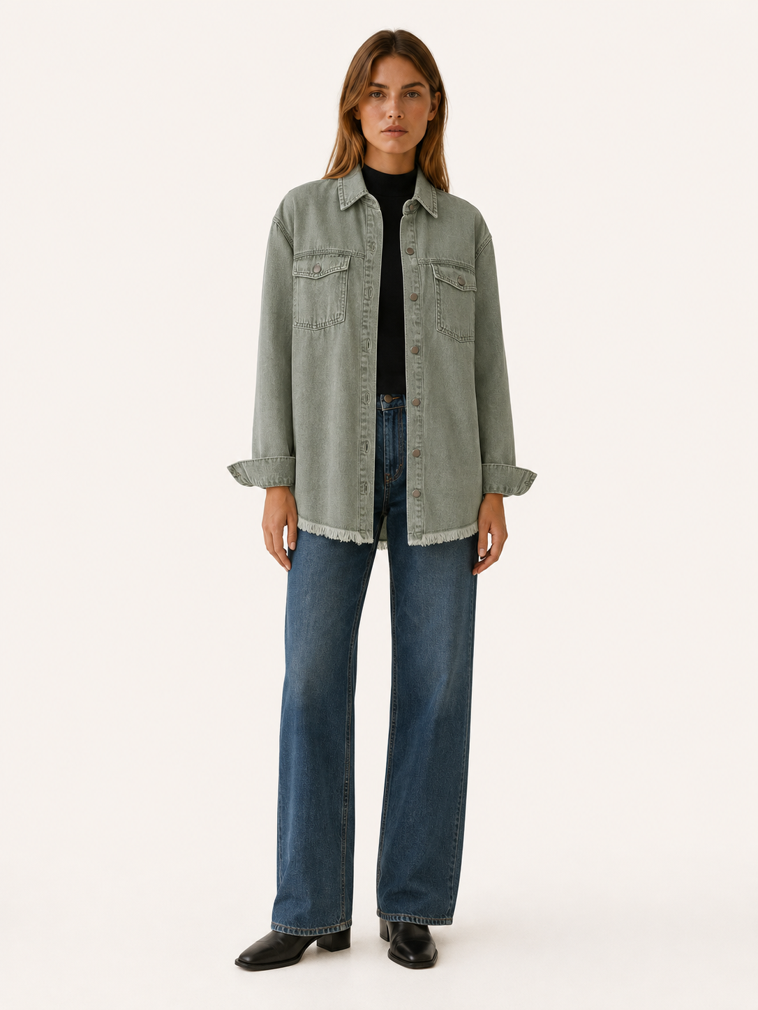 Astraea | Women's Utility Longline Denim Jacket