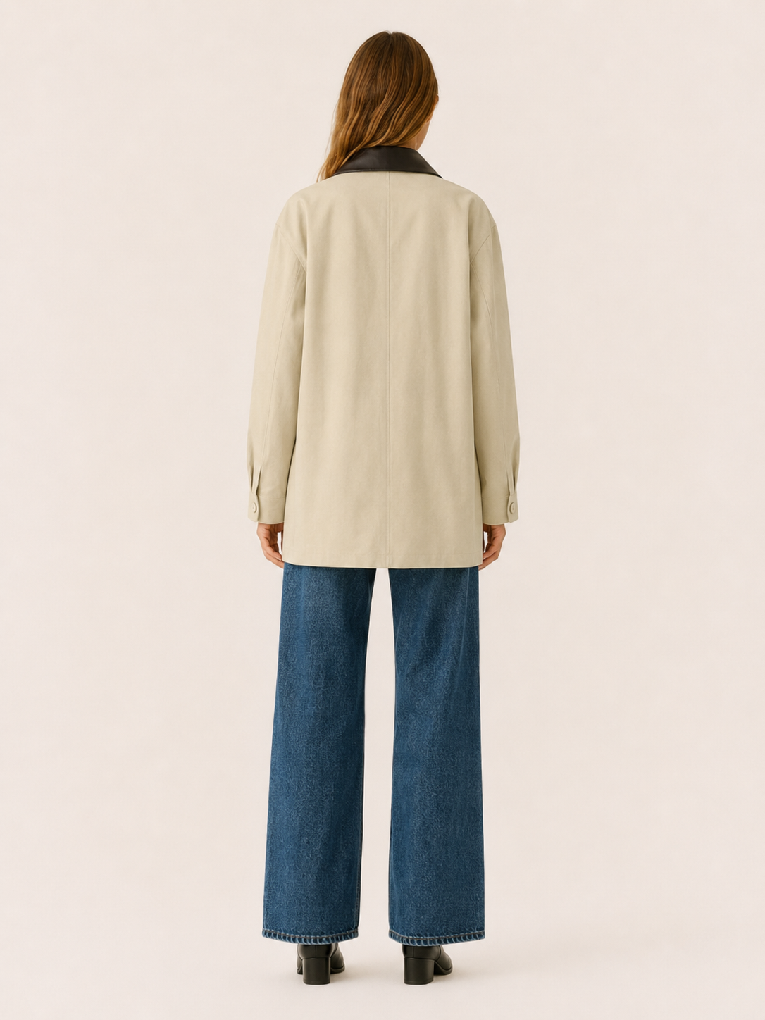 Aurelia | Women’s Barn Jacket with Contrast Collar