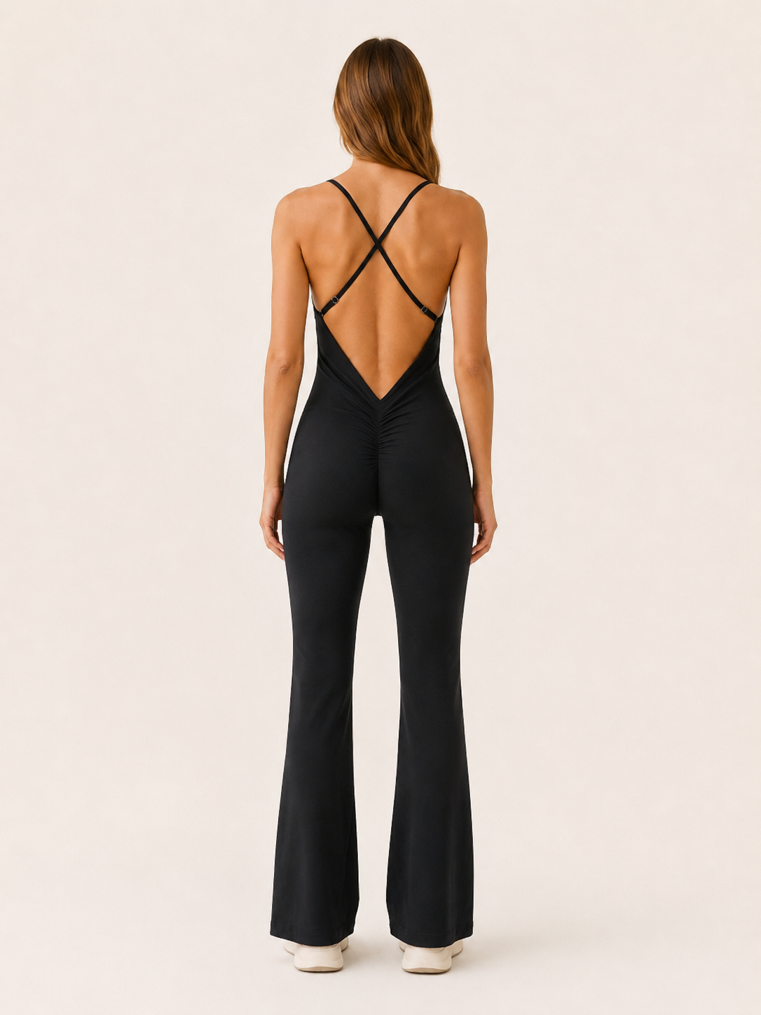 Briana | Yoga Jumpsuit with Flared Leg