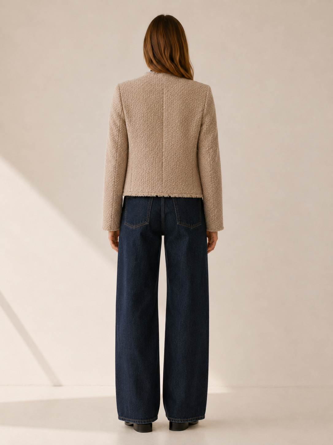 Bryony | Cropped Blazer with Button Front