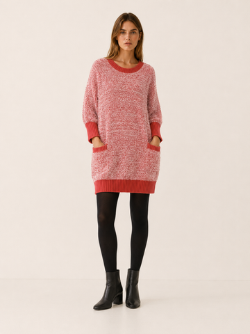 Calanthe | Jumper Dress with Ribbed Hem and Pockets