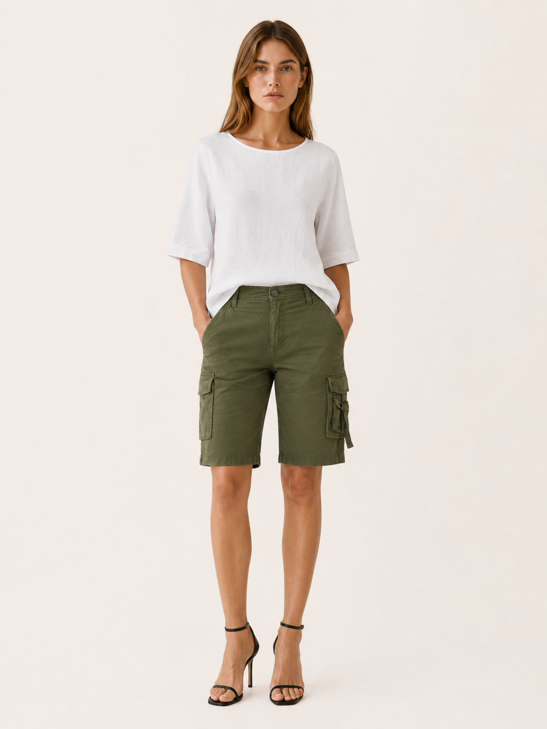 Camden | Cargo Shorts with Multi-Pocket Detail Longer Length
