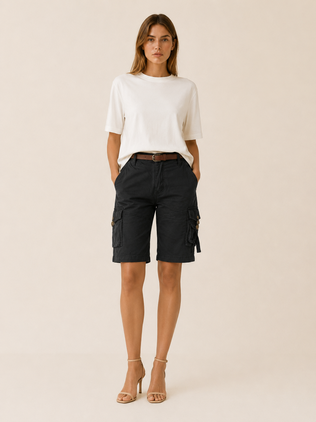 Camden | Cargo Shorts with Multi-Pocket Detail Longer Length