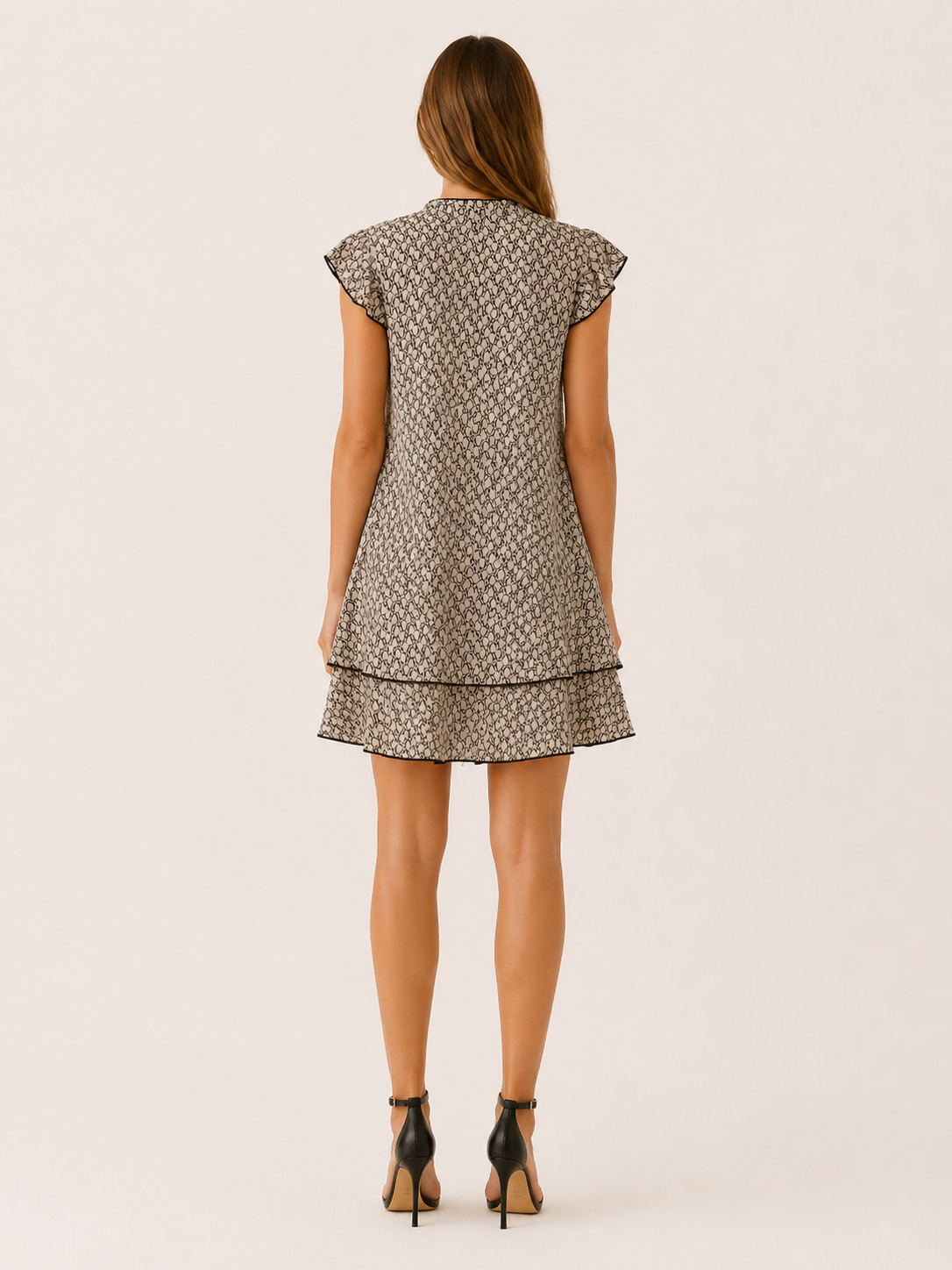 Camden | Printed Mini Dress with Ruffle Hem Summer Dress