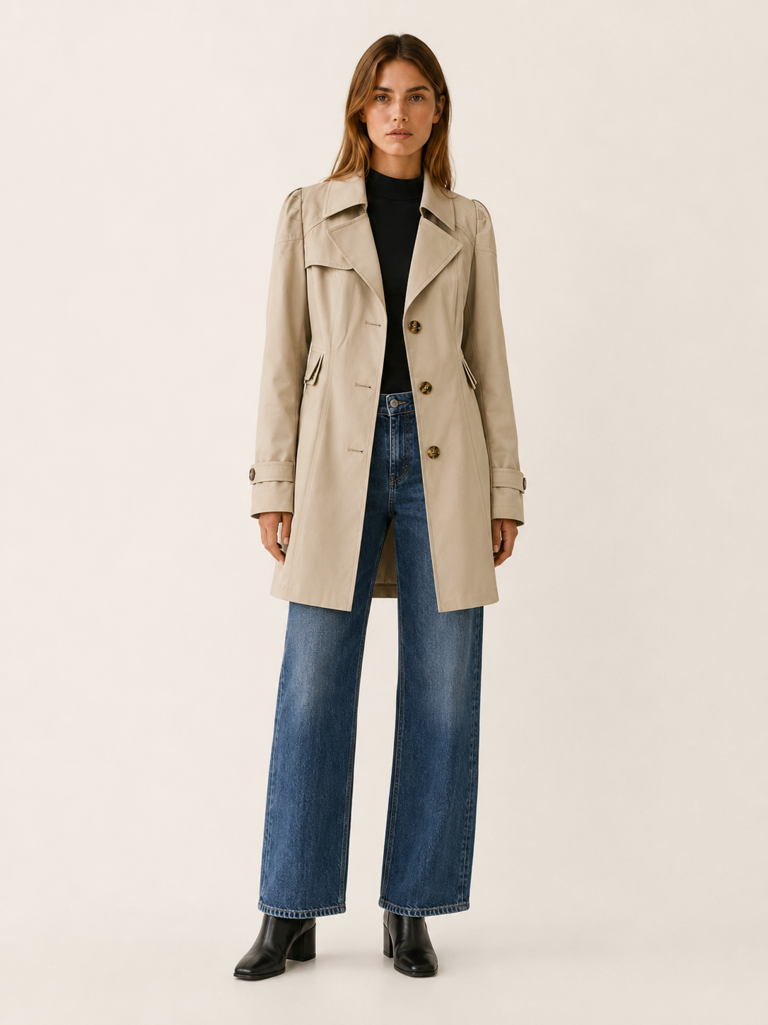 Colette | Women’s Short Trench Coat with Tailored Fit