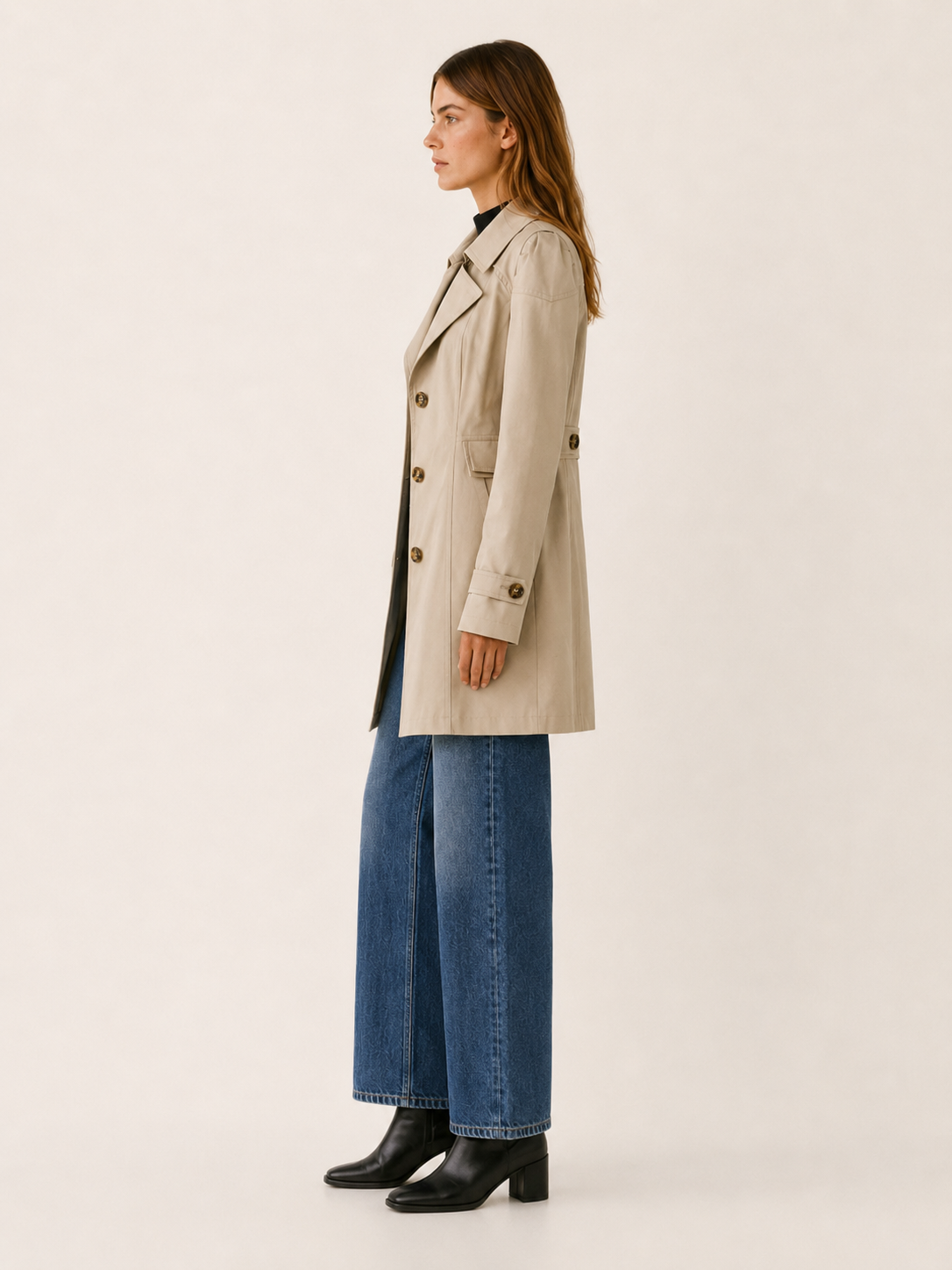 Colette | Women’s Short Trench Coat with Tailored Fit