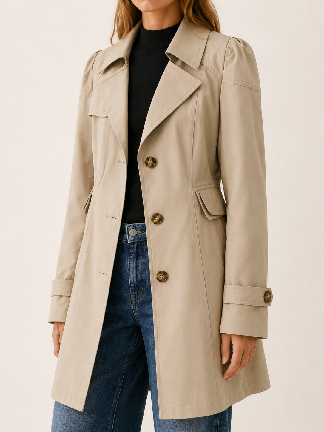 Colette | Women’s Short Trench Coat with Tailored Fit