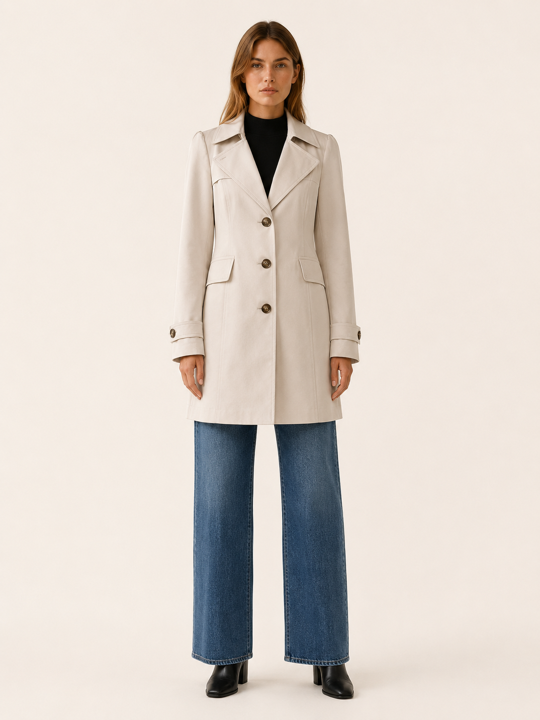 Colette | Women’s Short Trench Coat with Tailored Fit