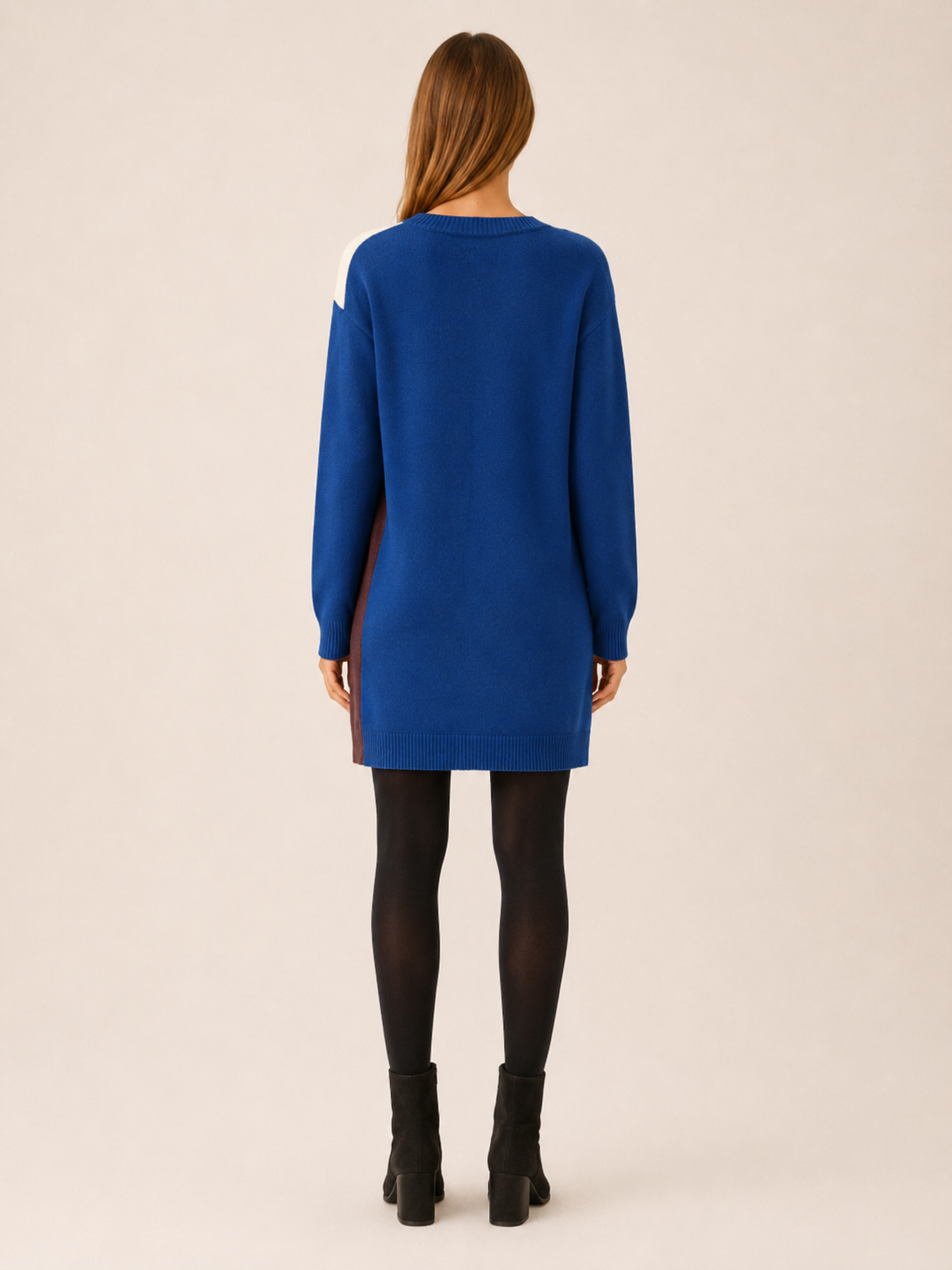 Aureline | Jumper Dress with Colour-Block Design and Relaxed Fit