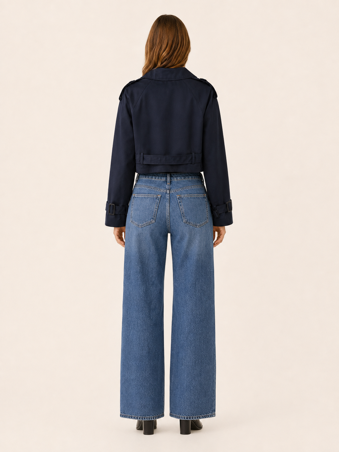 Coralie | Women's Double Breasted Cropped Trench Coat