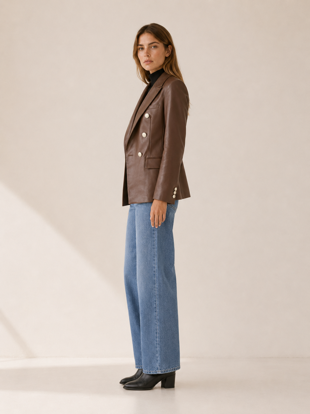 Cyralyn | Double Breasted Blazer with Statement Buttons