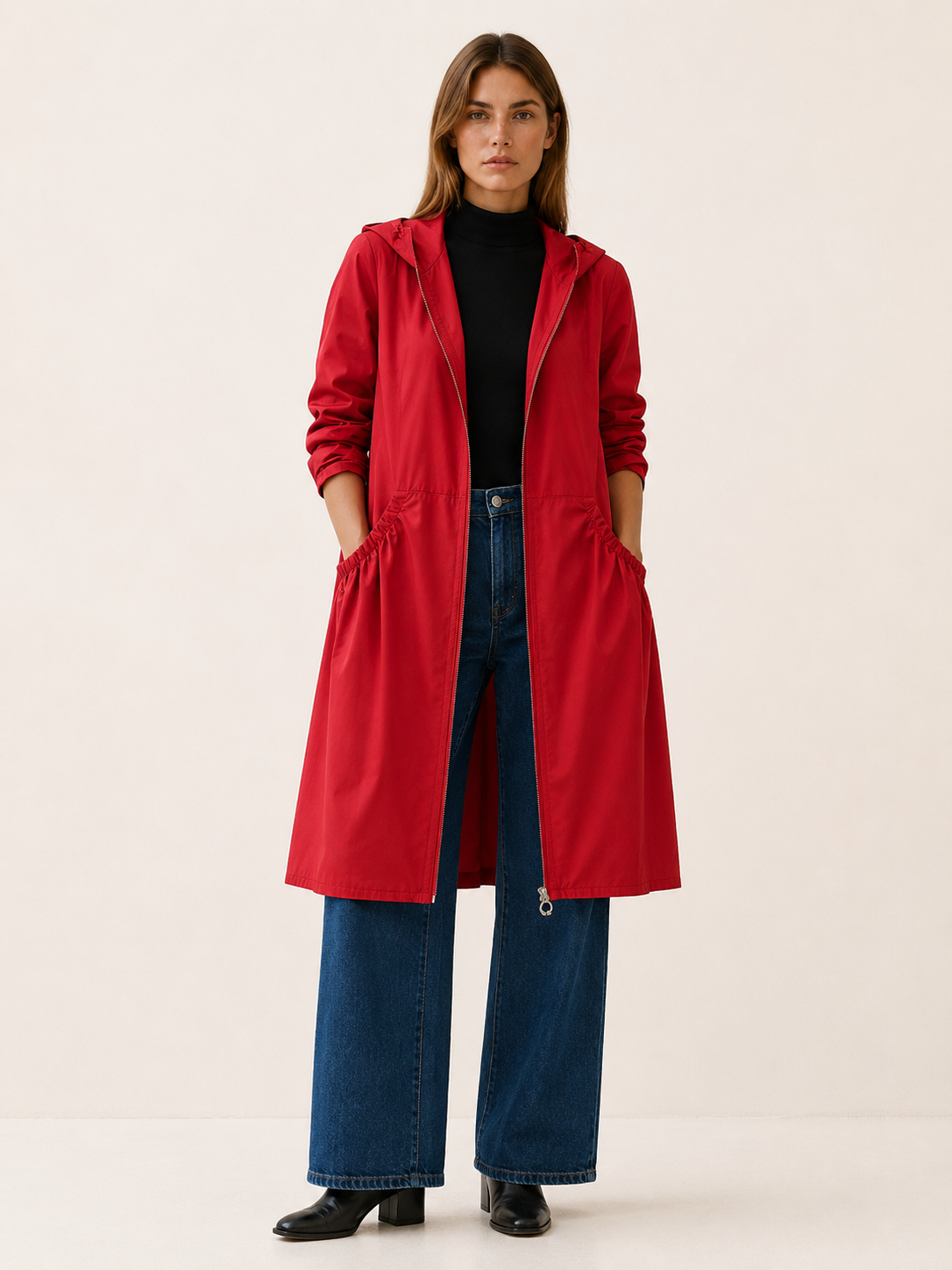 Demelza | Women's Hooded Waterproof Trench Coat