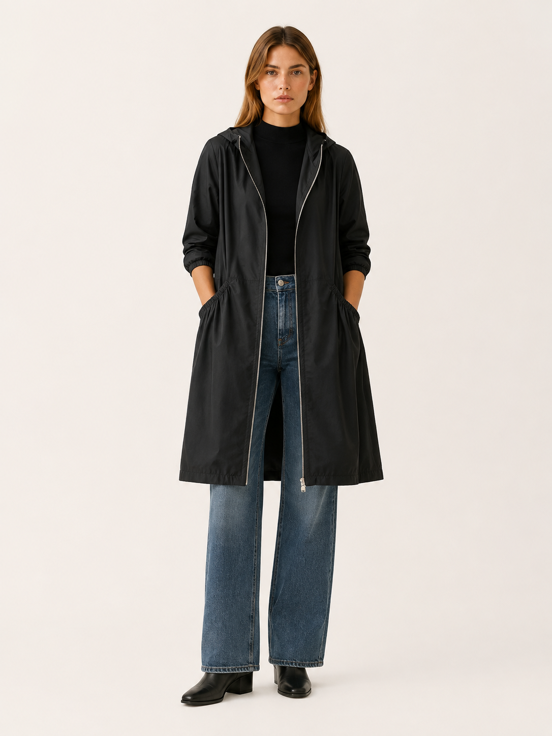 Demelza | Women's Hooded Waterproof Trench Coat