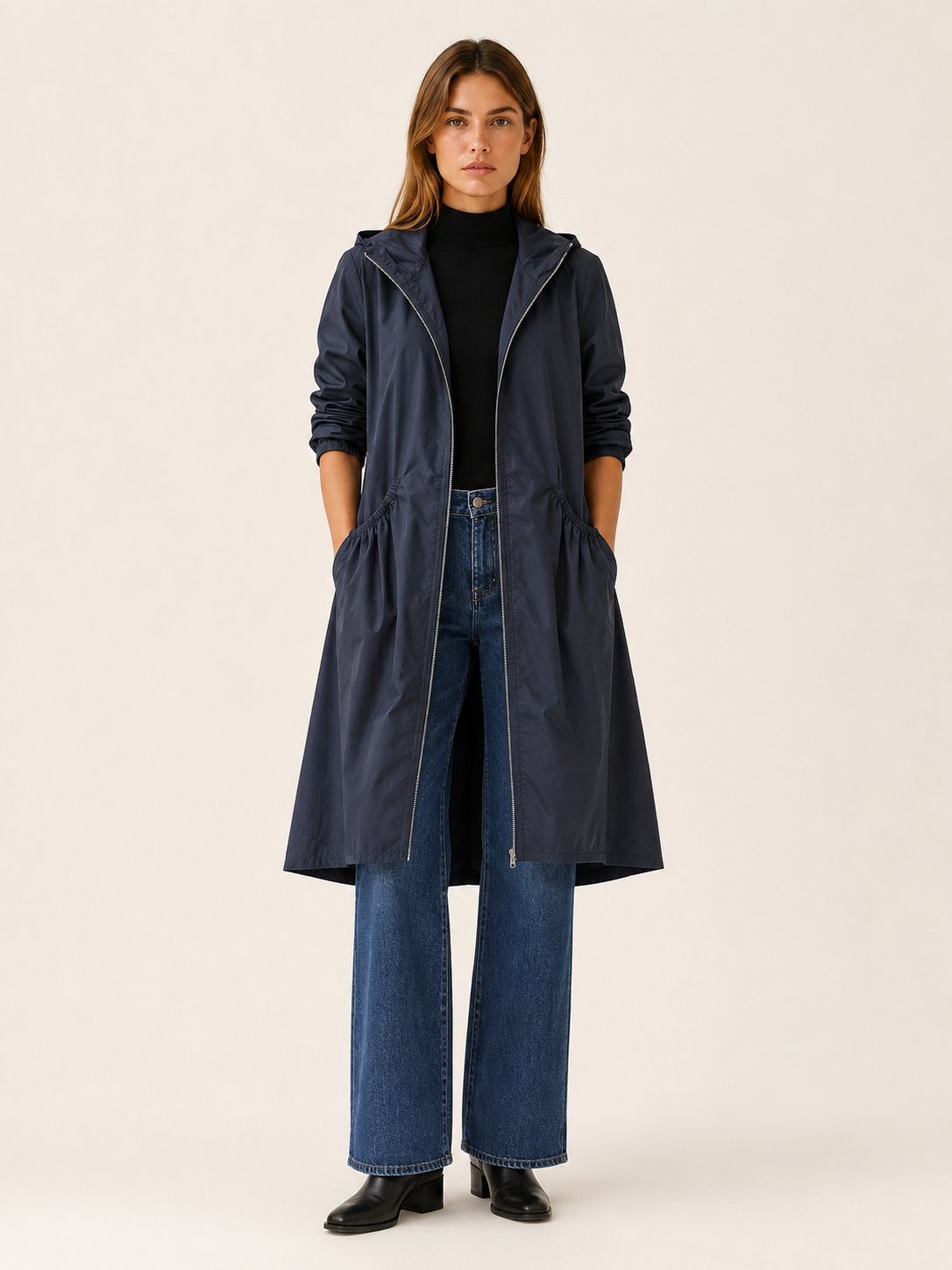 Demelza | Women's Hooded Waterproof Trench Coat
