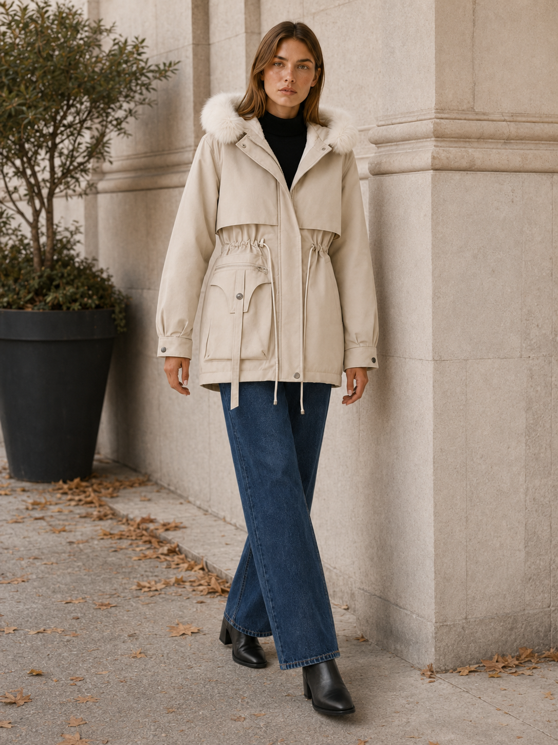 Drusilla | Women's Hooded Parka Jacket