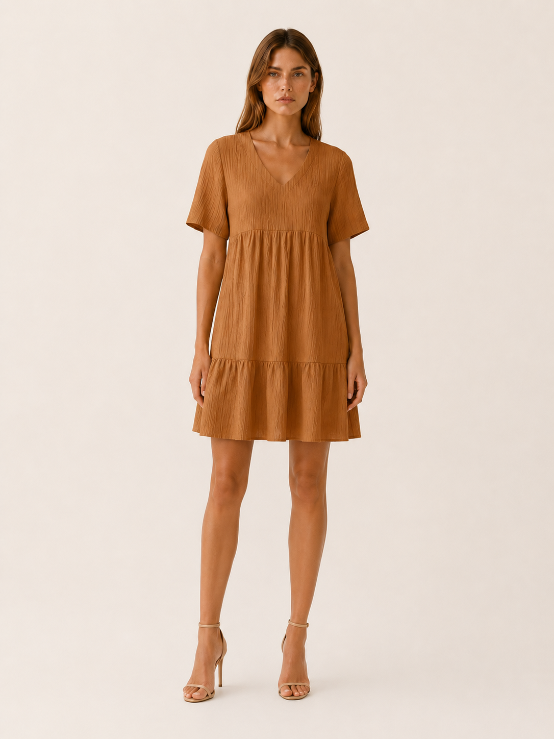 Eden | Casual Summer Dress with V Neck Mini Dress