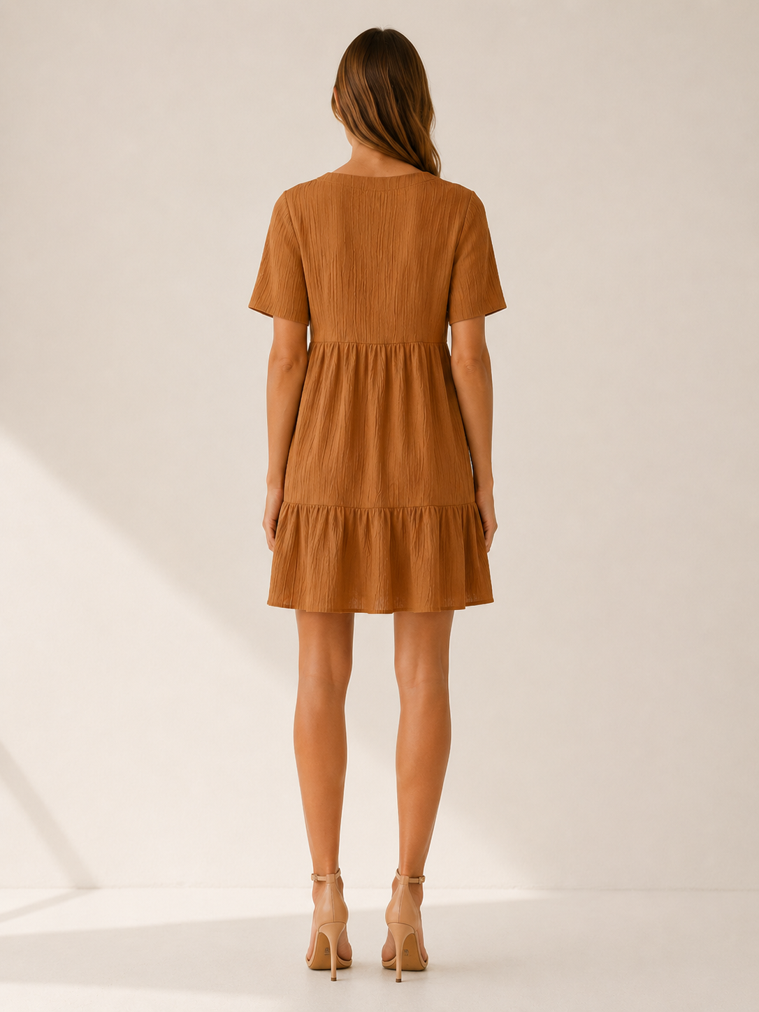 Eden | Casual Summer Dress with V Neck Mini Dress