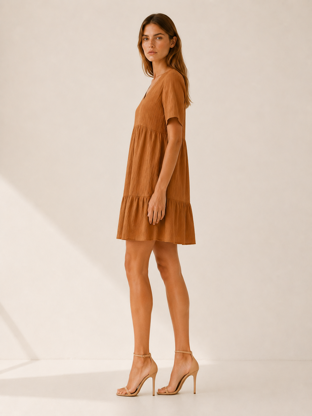 Eden | Casual Summer Dress with V Neck Mini Dress