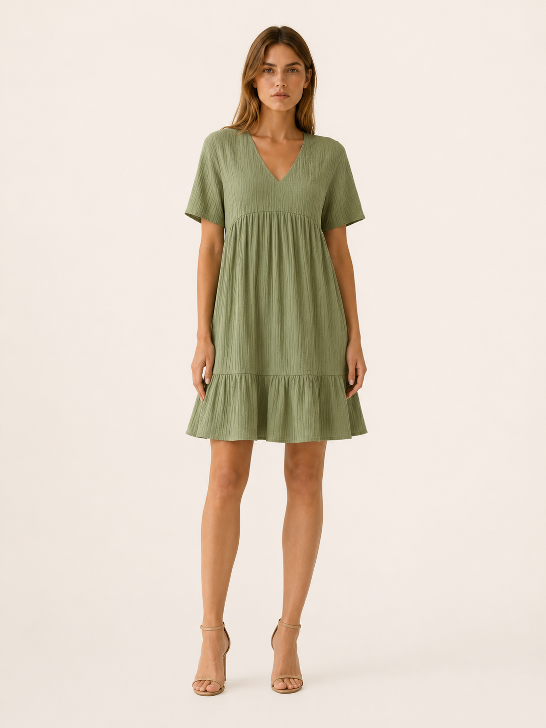 Eden | Casual Summer Dress with V Neck Mini Dress