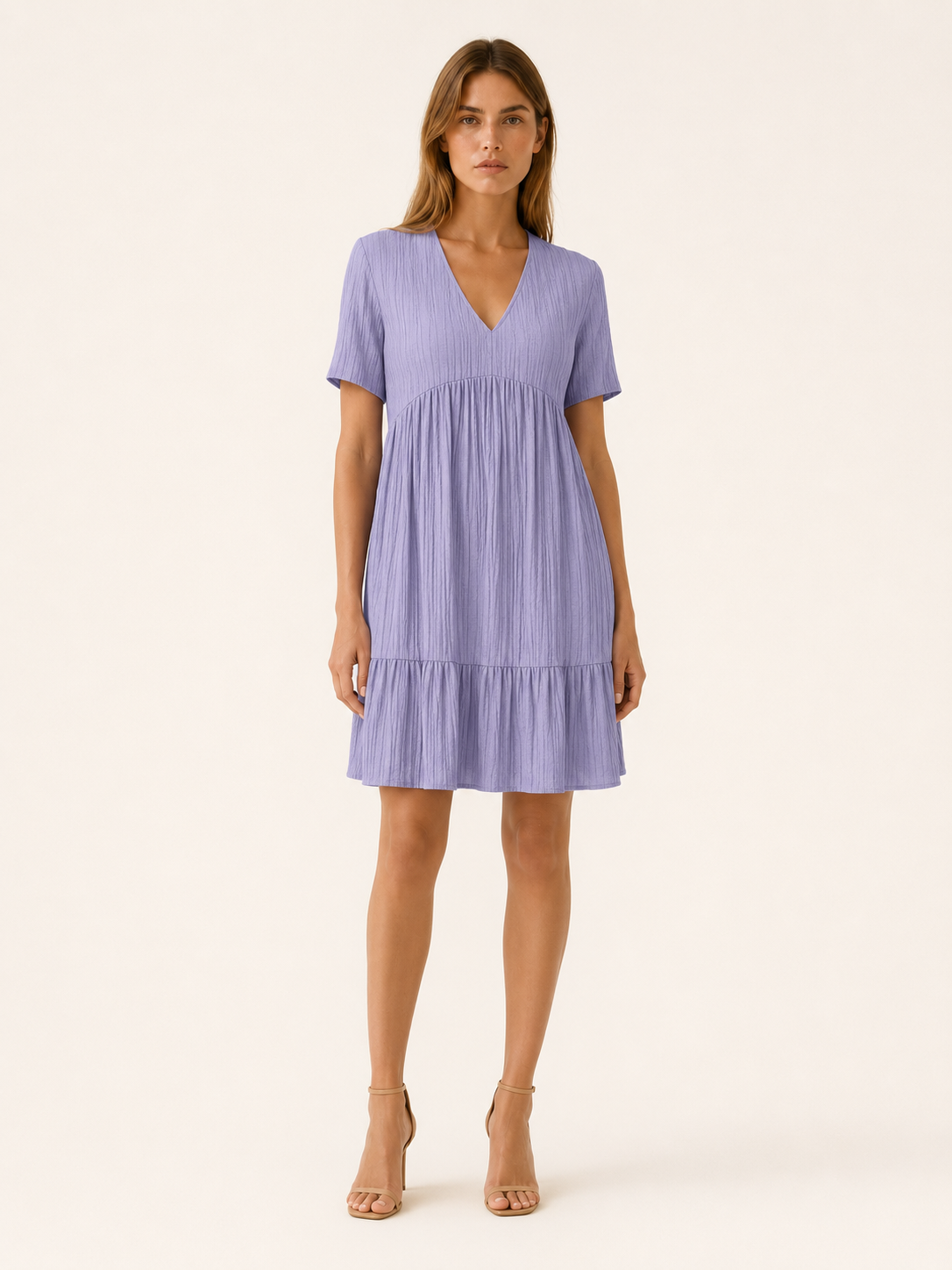 Eden | Casual Summer Dress with V Neck Mini Dress