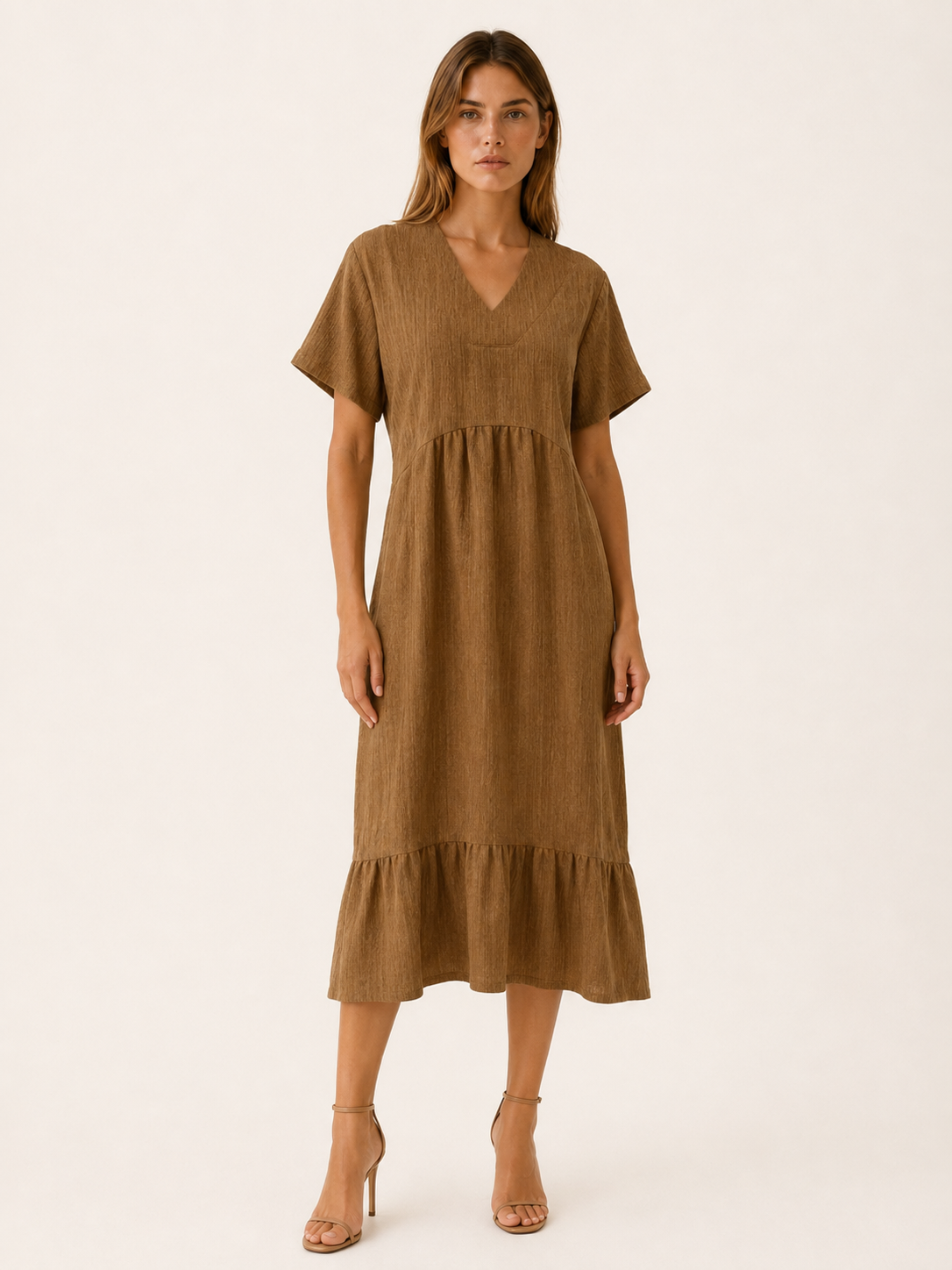 Eden | Casual Summer Dress with V Neck Mini Dress