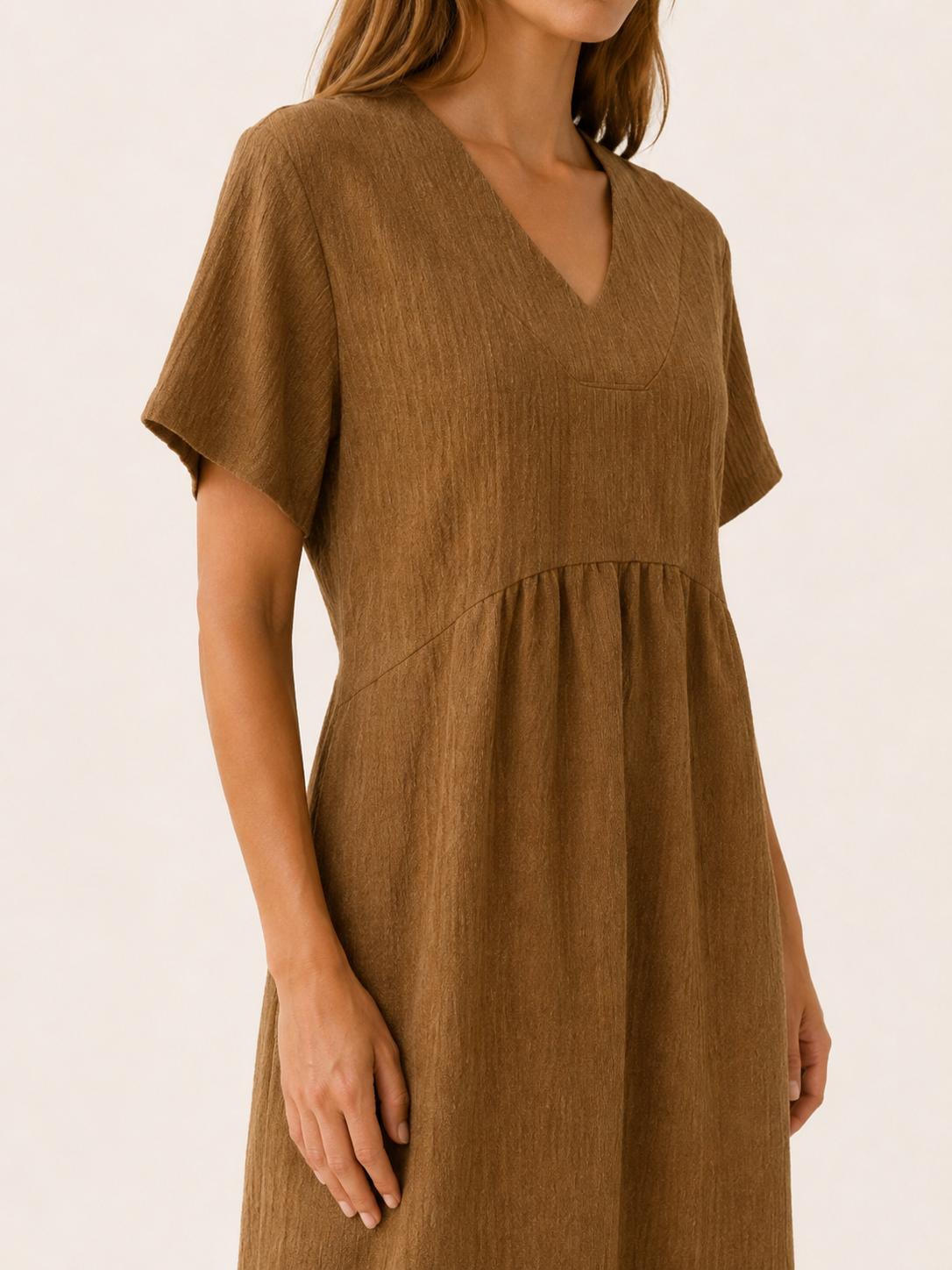 Eden | Casual Summer Dress with V Neck Mini Dress