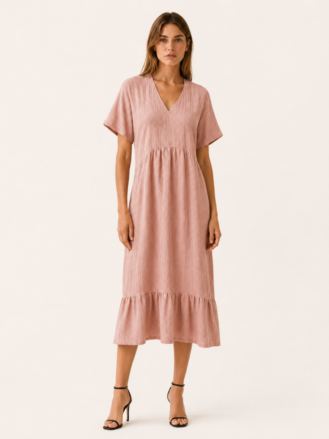Eden | Casual Summer Dress with V Neck Mini Dress