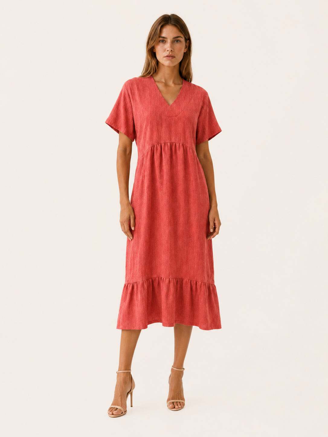 Eden | Casual Summer Dress with V Neck Mini Dress
