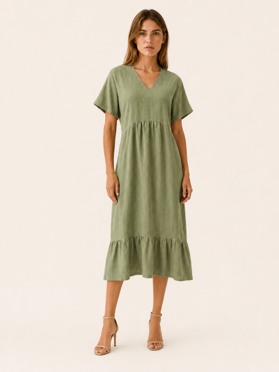 Eden | Casual Summer Dress with V Neck Mini Dress