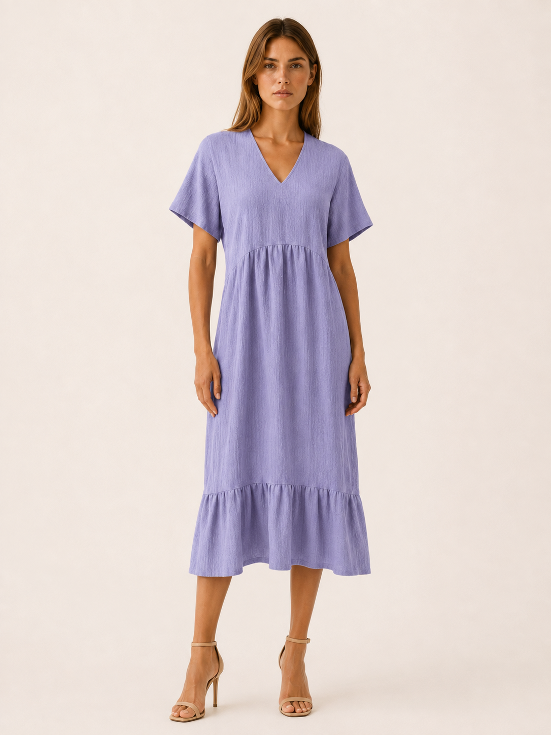 Eden | Casual Summer Dress with V Neck Mini Dress