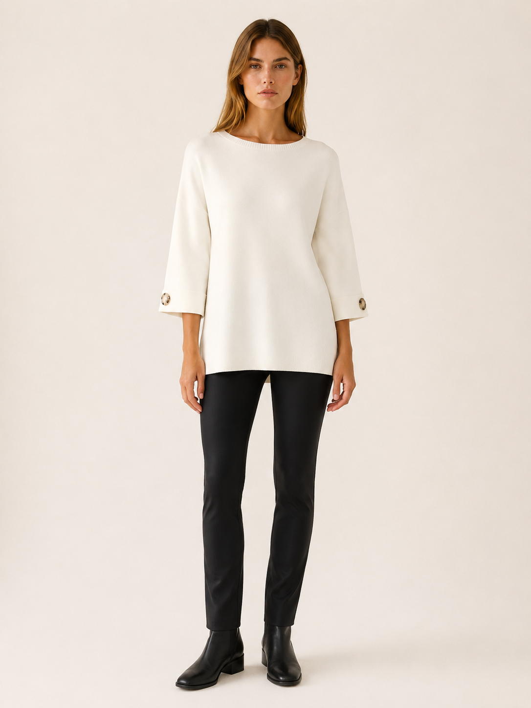 Elarisse | Women's Boat Neck Oversized Jumper
