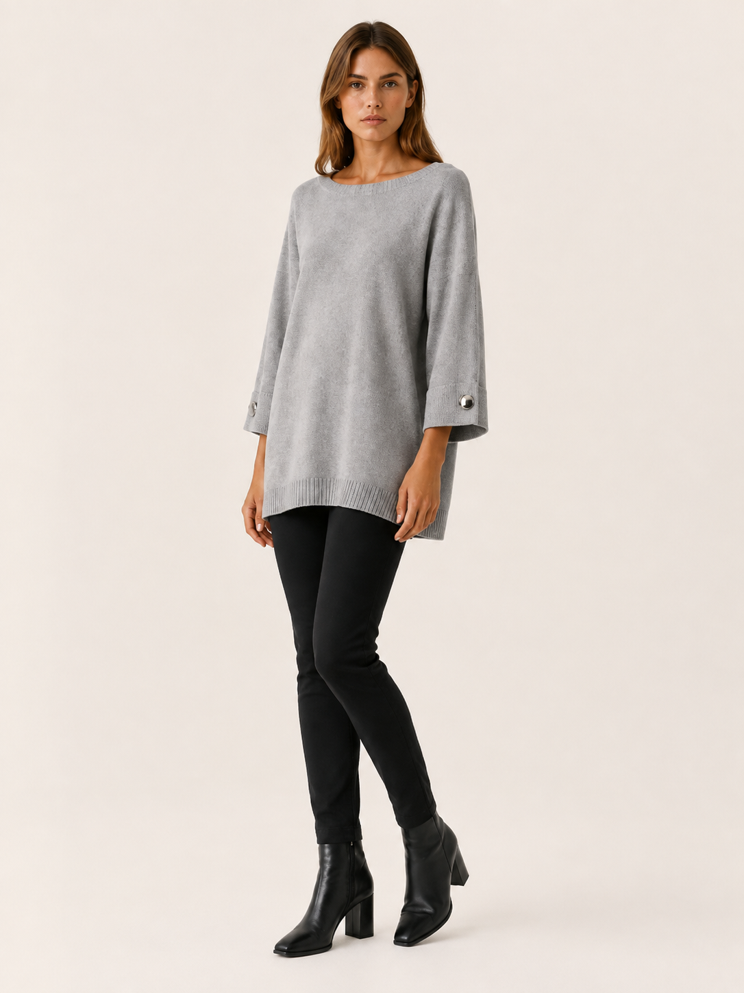Elarisse | Women's Boat Neck Oversized Jumper