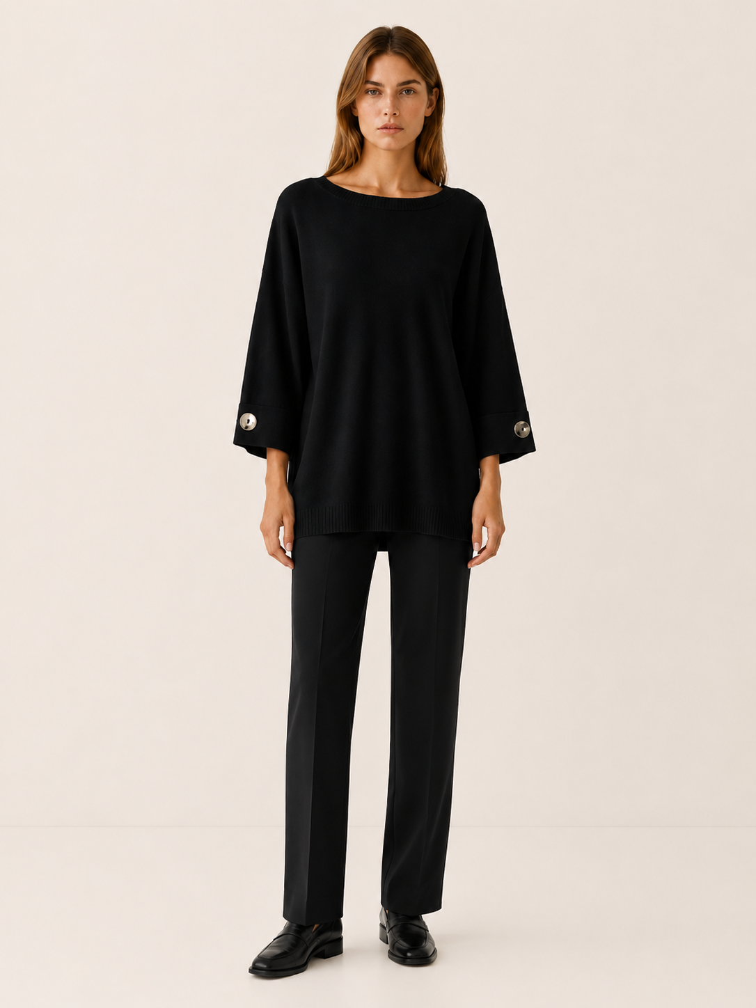 Elarisse | Women's Boat Neck Oversized Jumper