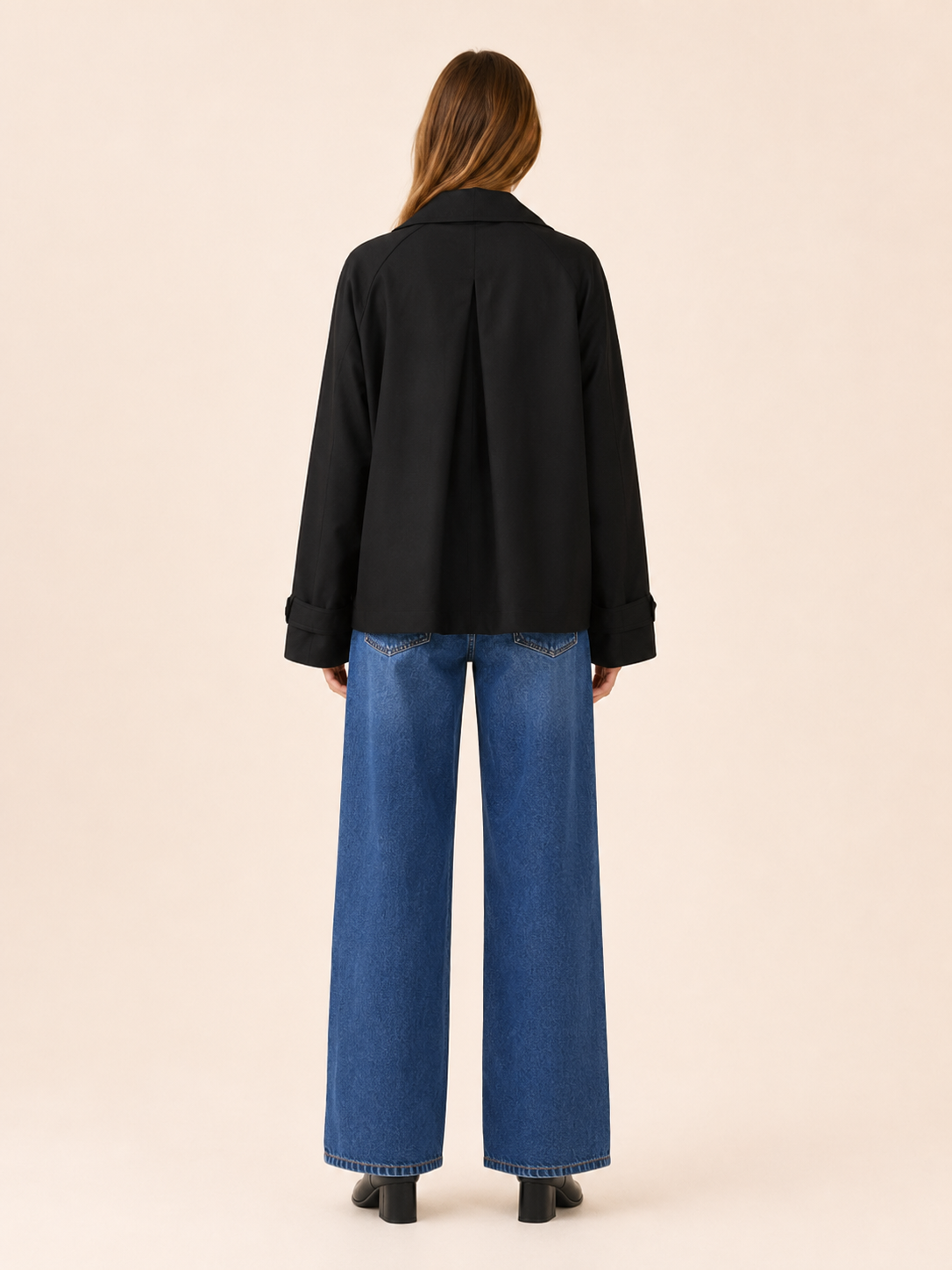Elowen | Women’s Short Trench Coat with Double-Breasted Front