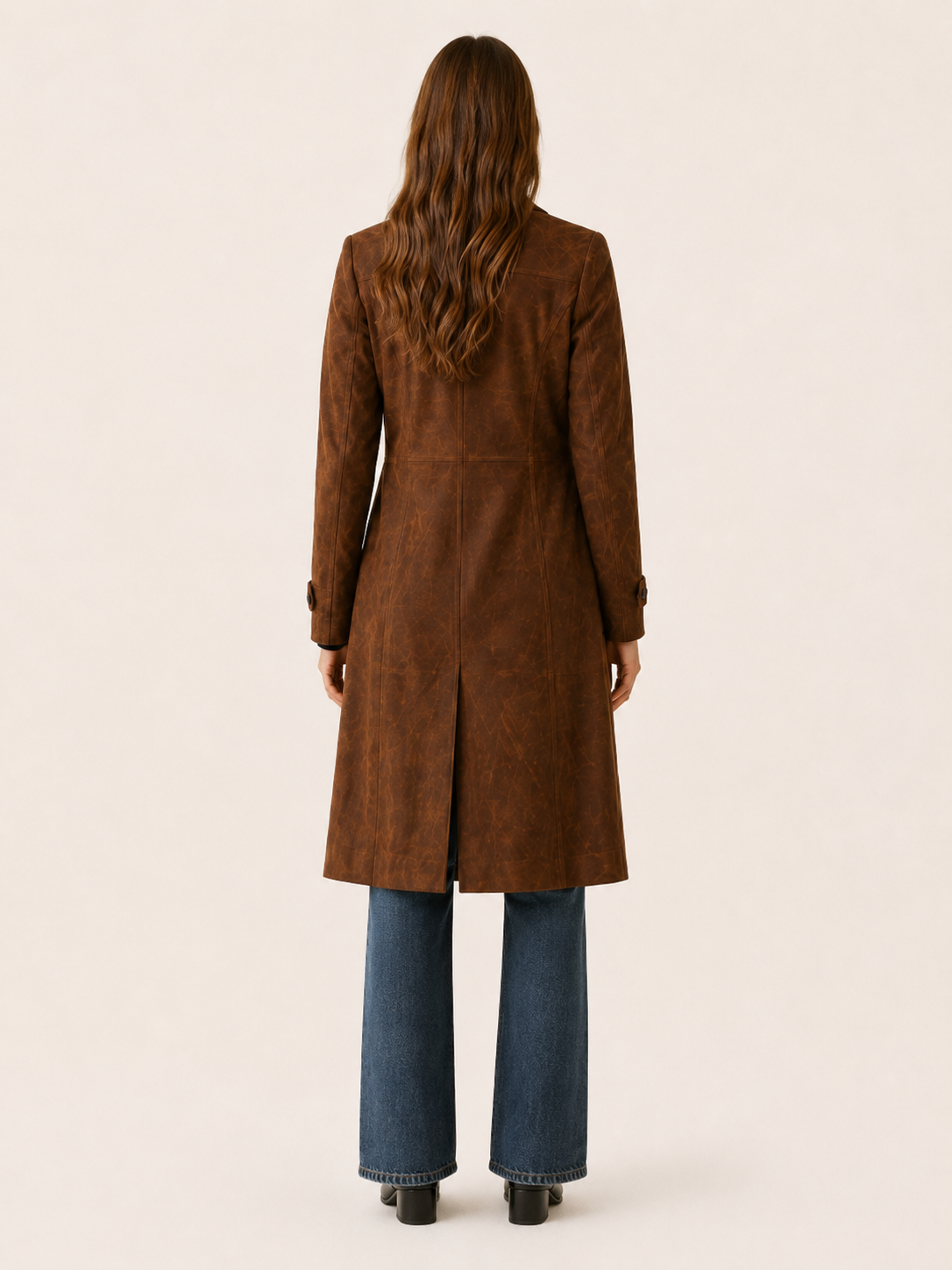 Elspeth | Long Trench Coat with Relaxed Longline Fit