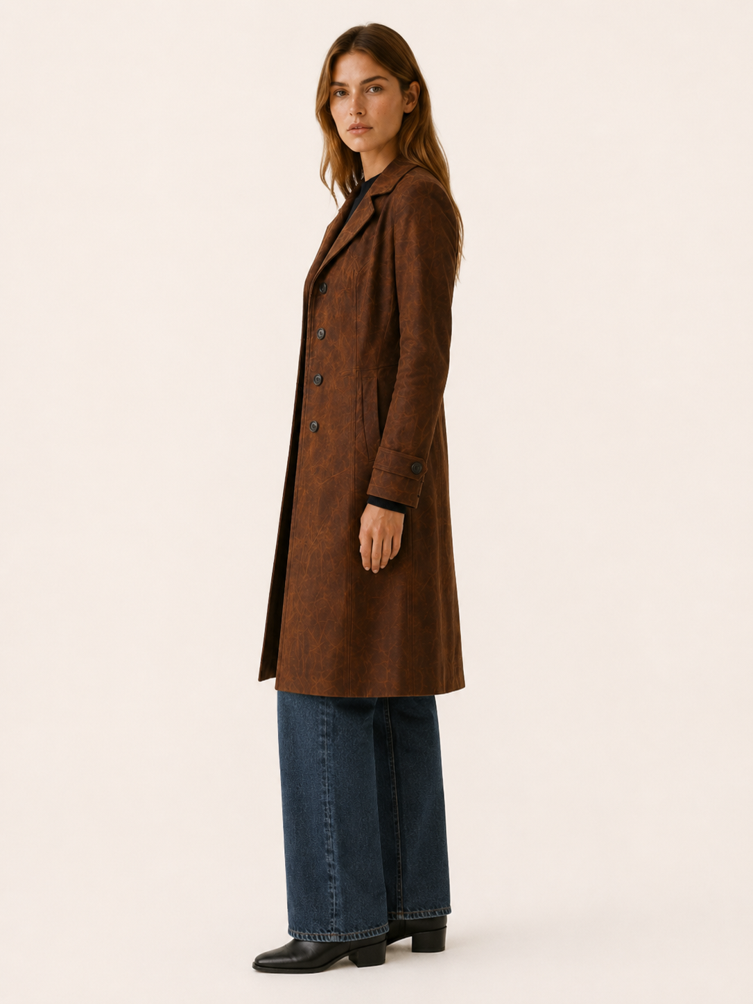 Elspeth | Women's Trench Coat with Longline Fit