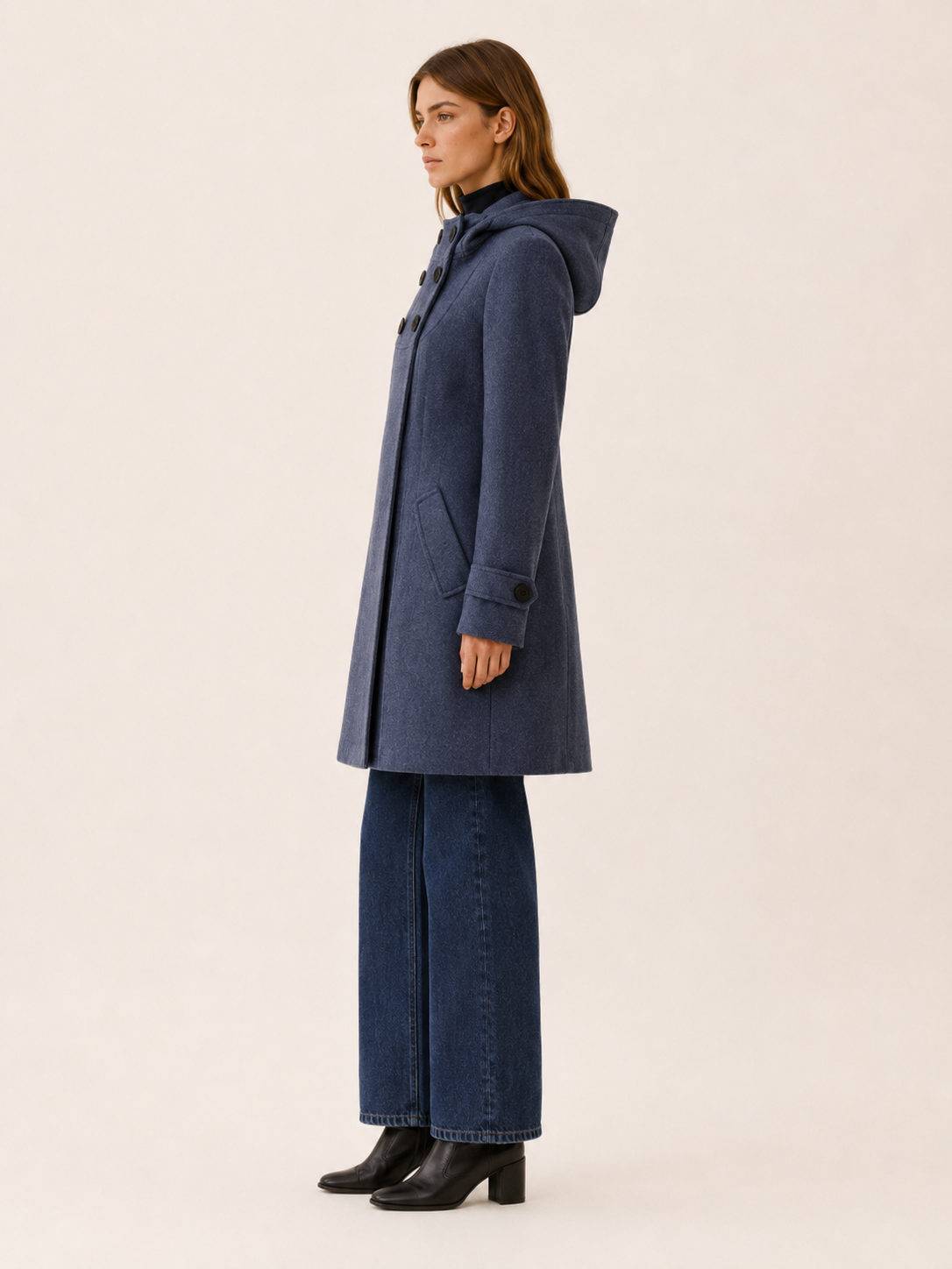 Eponine | Women's Double Breasted Hooded Coat