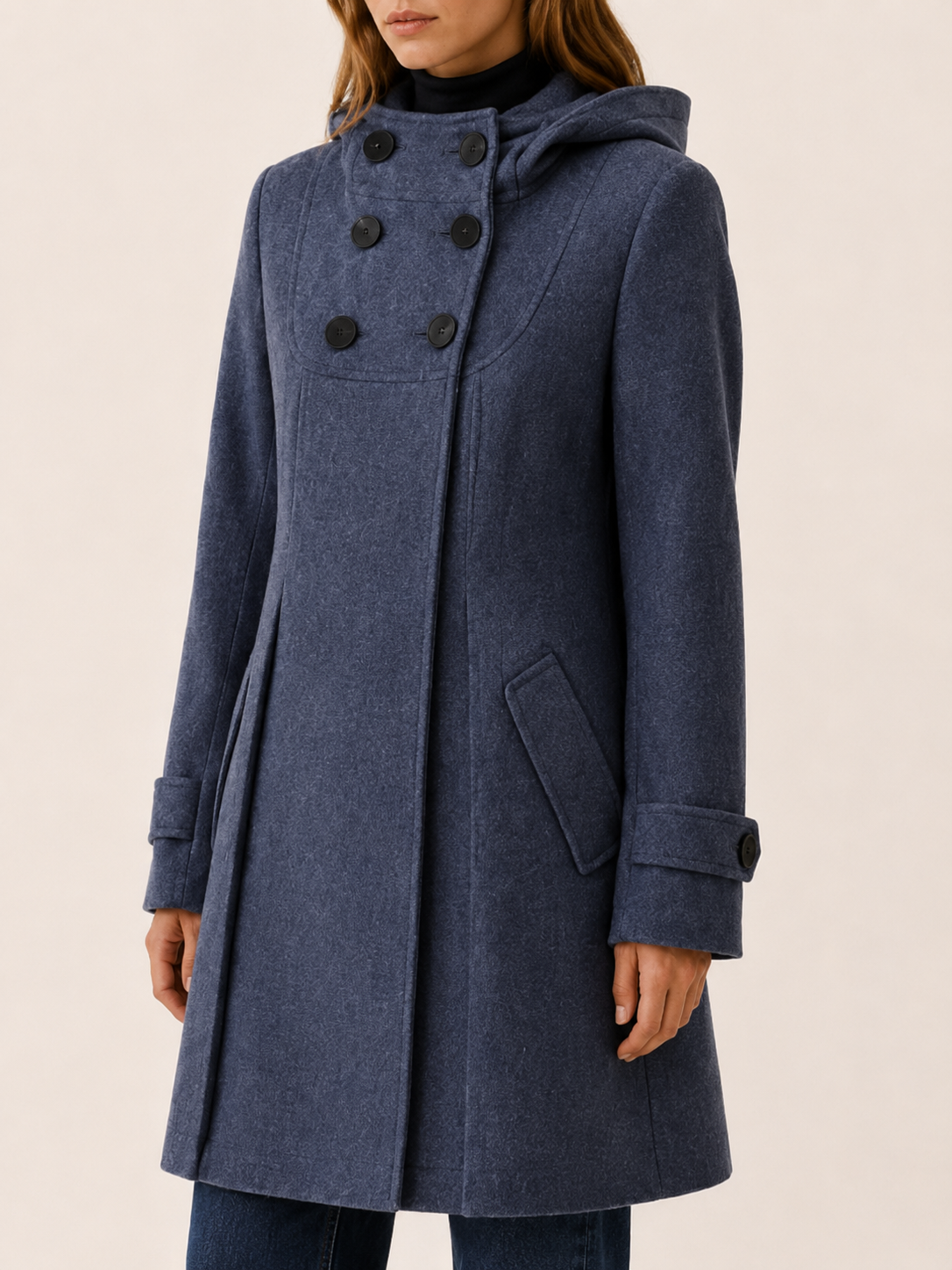 Eponine | Women's Double Breasted Hooded Coat