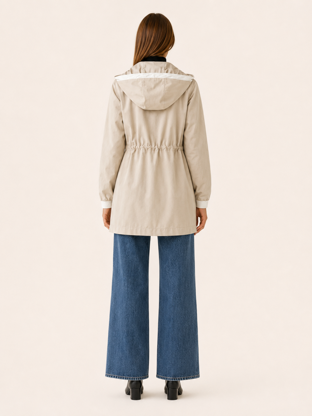 Estelle | Women’s Lightweight Trench Coat with Drawstring Waist