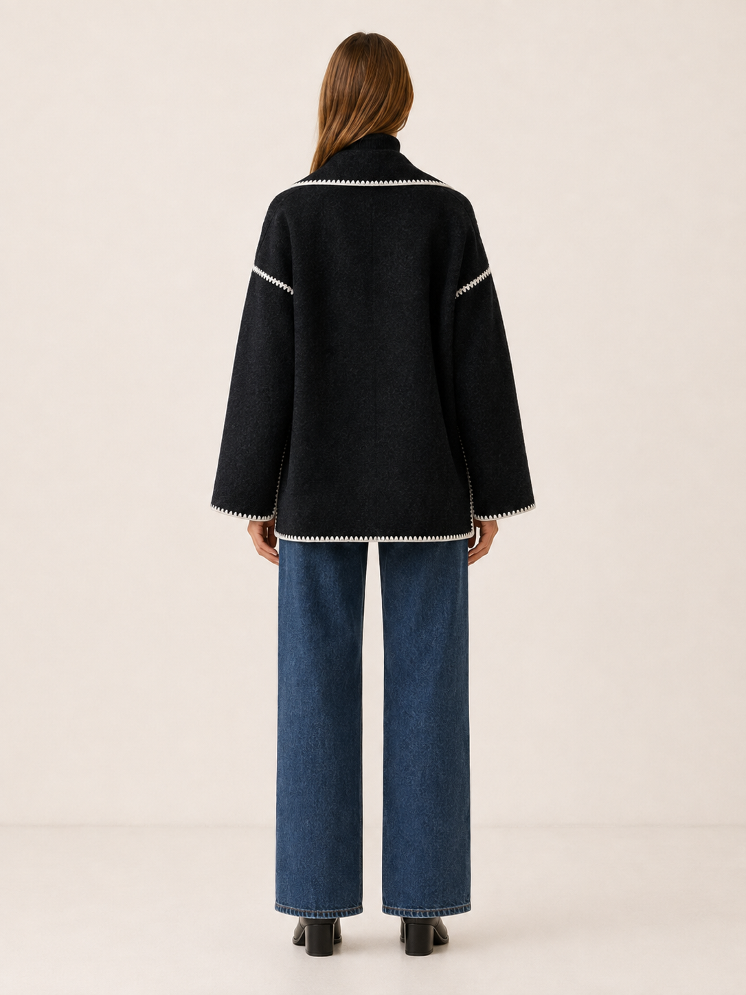 Etheldreda | Women's Scarf Collar Cape Coat
