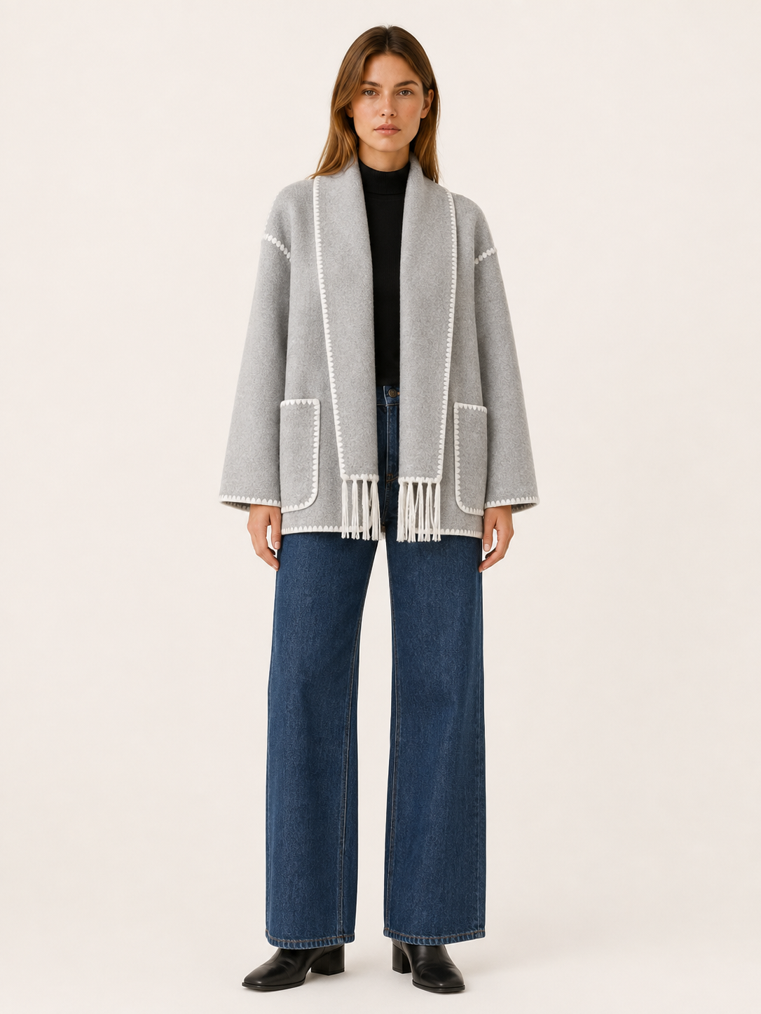 Etheldreda | Women's Scarf Collar Cape Coat