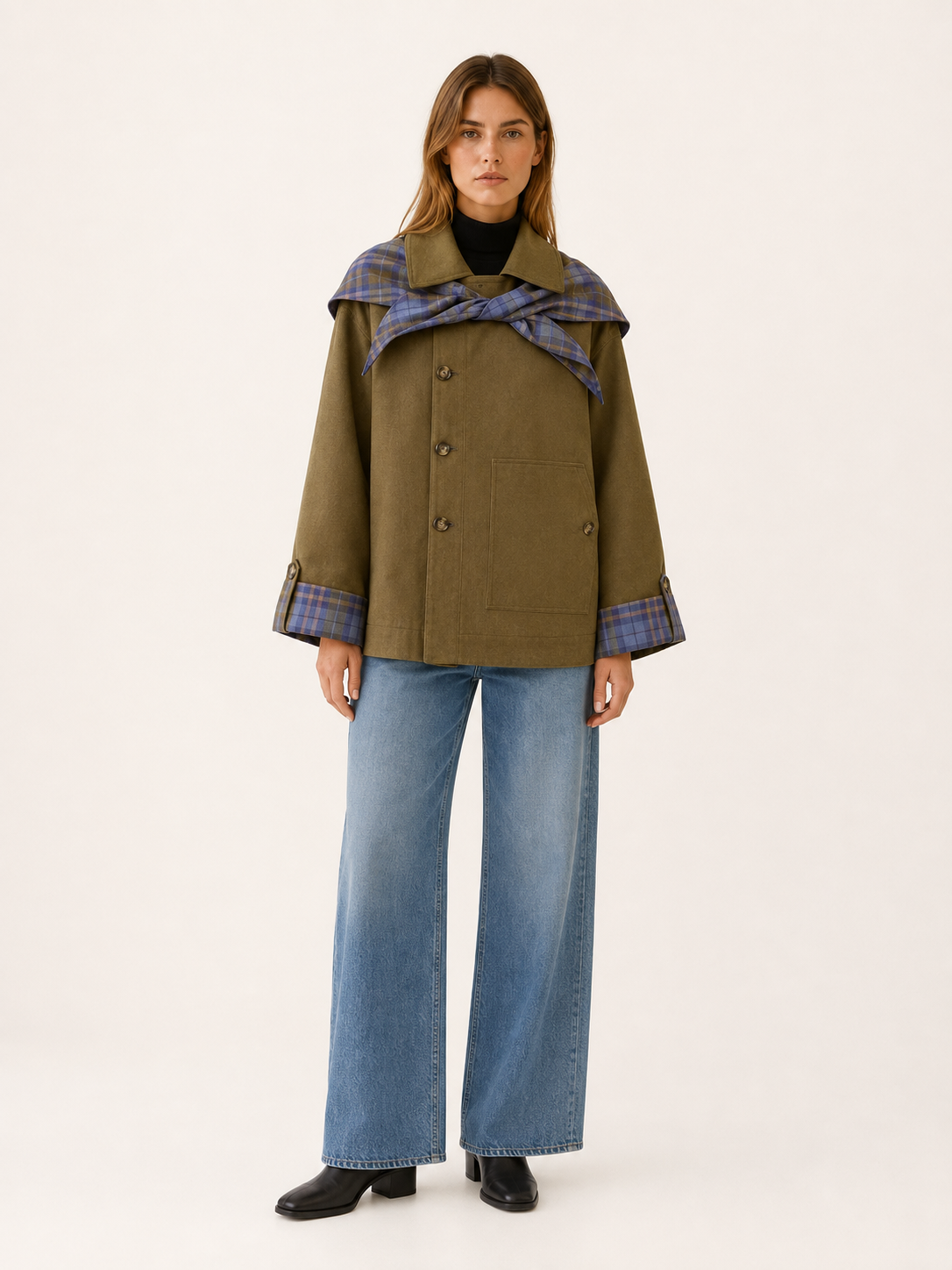 Eulalie | Women's Statement Collar Oversized Coat