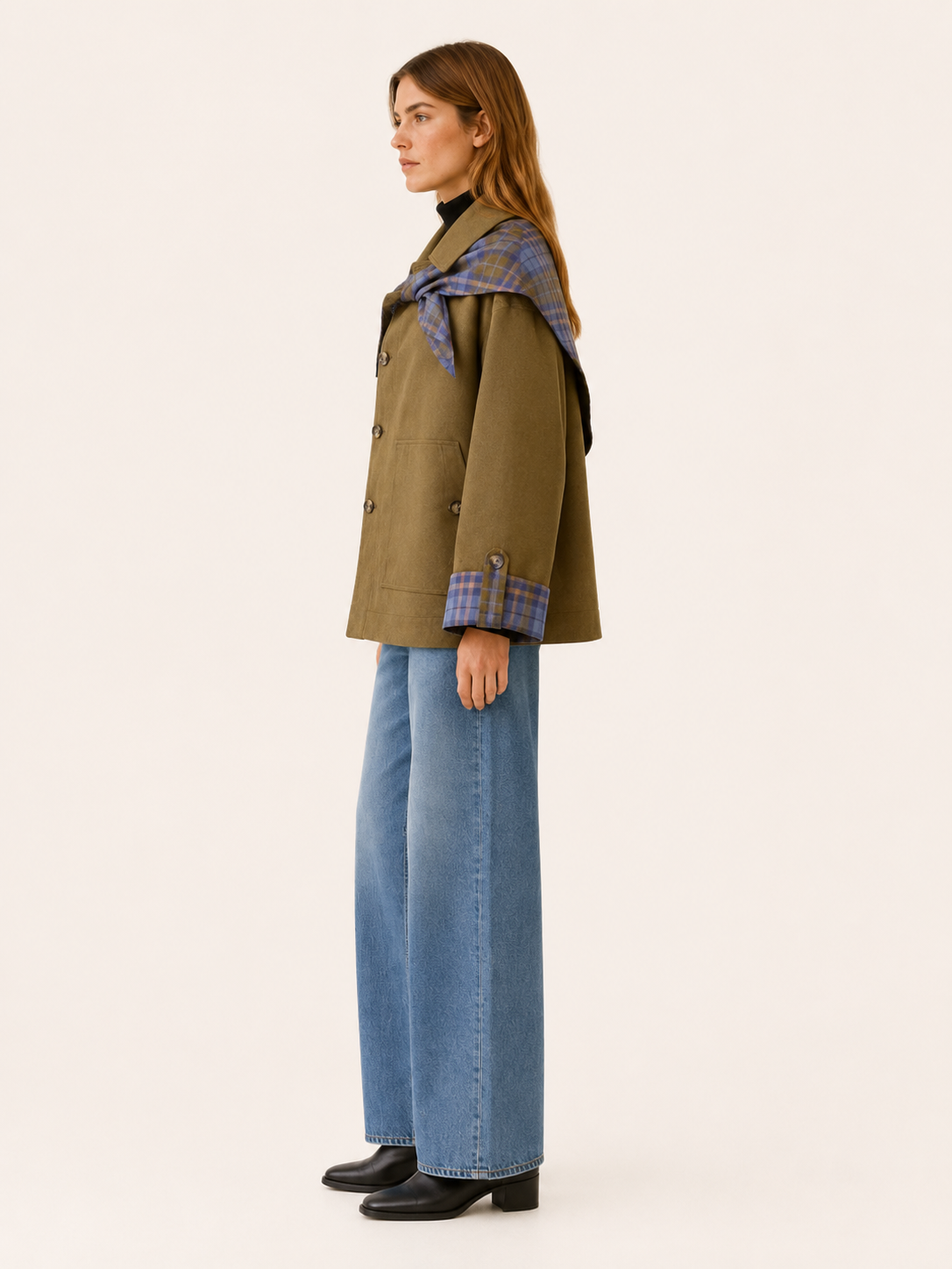 Eulalie | Women's Statement Collar Oversized Coat